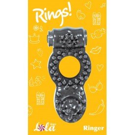 Чёрное эрекционное кольцо Rings Ringer