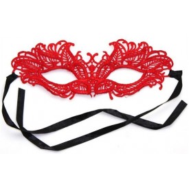 Кружевная красная маска "Верона"