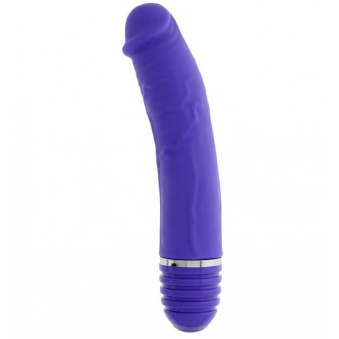 Фиолетовый вибратор-реалистик PURRFECT SILICONE VIBRATOR 6INCH PURPLE